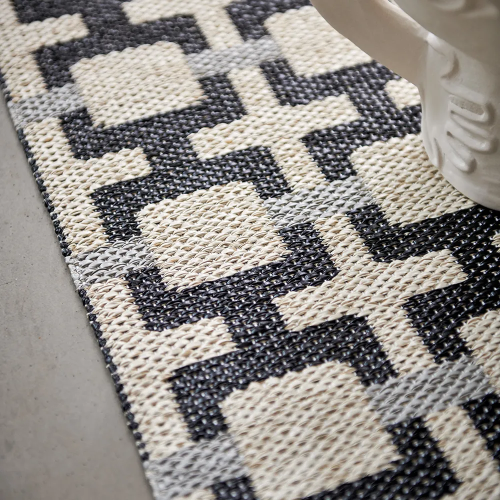 Tom teppich Black/Cream/Warm Grey 70 x 180 cm