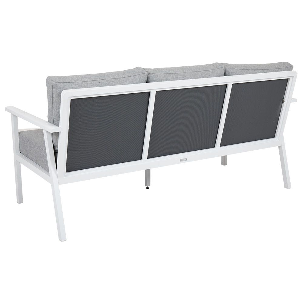 Samvaro 3-Sitzer Sofa weiß / grau