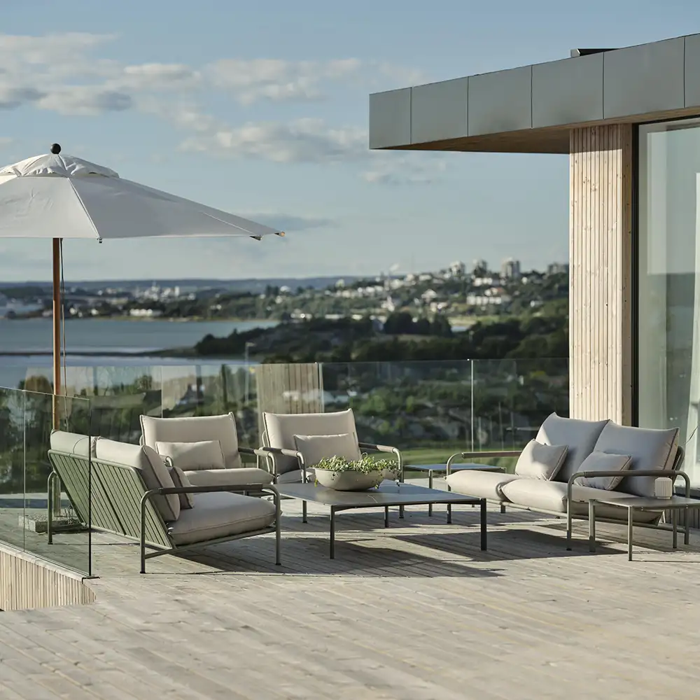 Lerberget Sessel grün / Esche