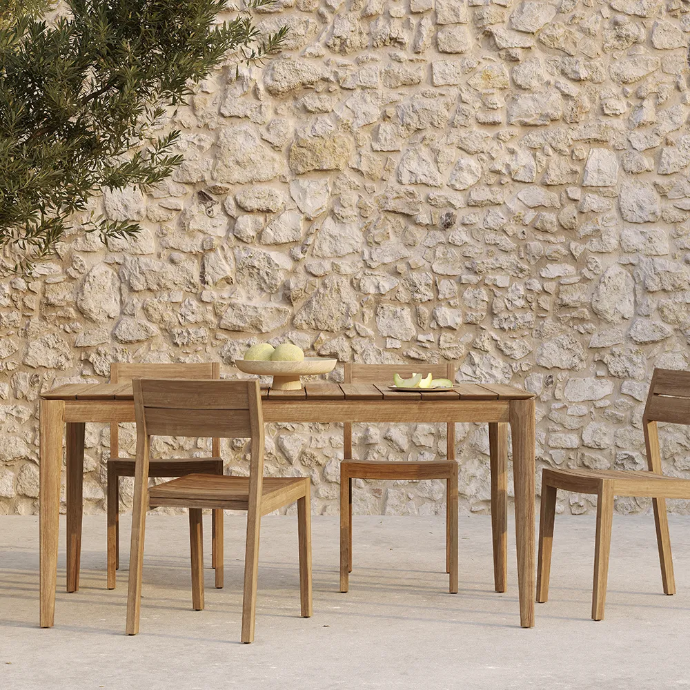 Bok Esstisch 162x80 cm Teak