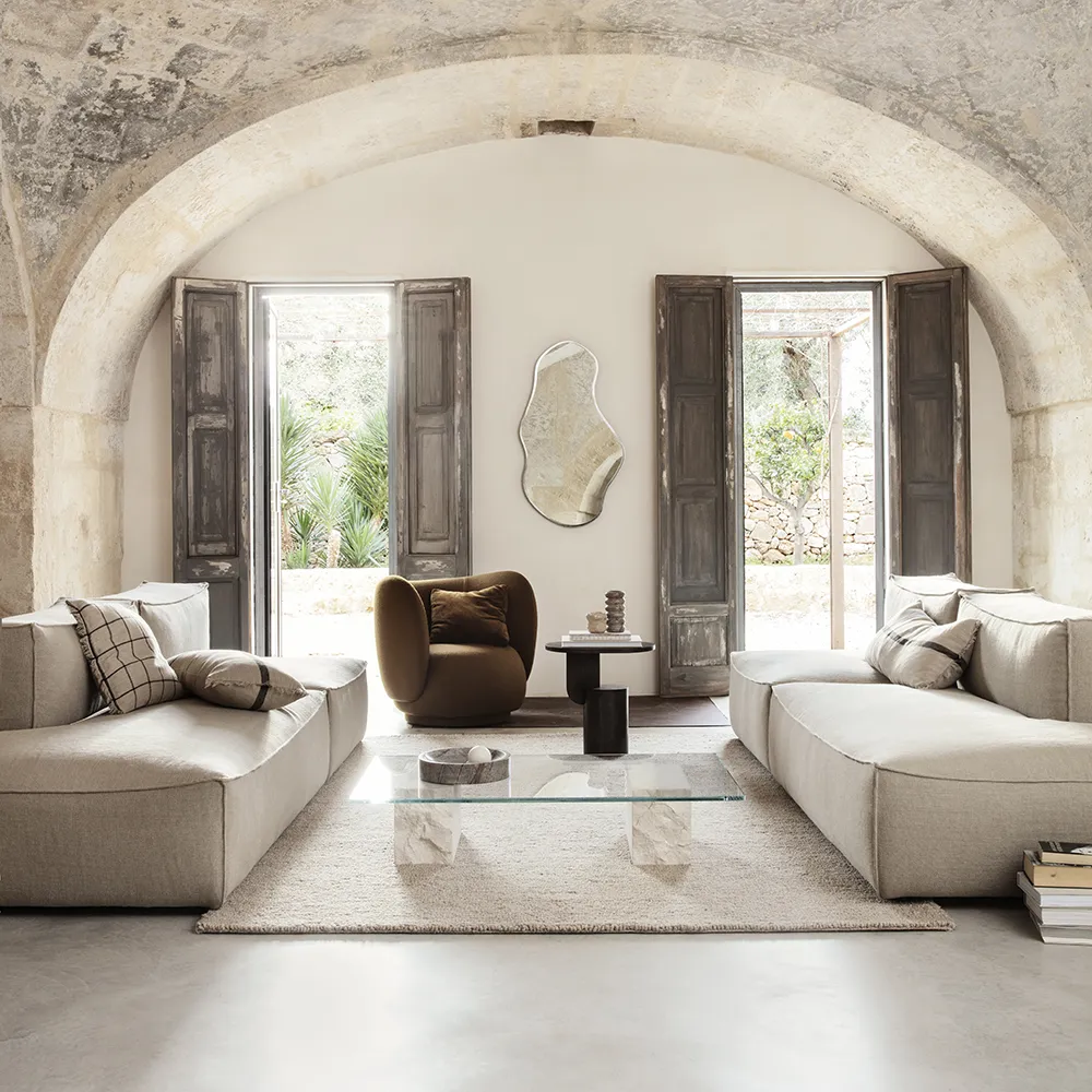 Mineral Couchtisch - Bianco Curia