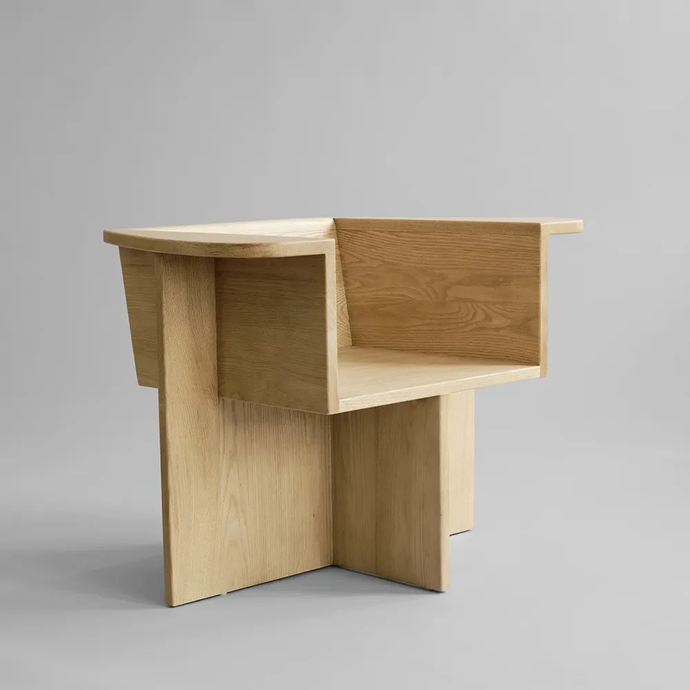 Brutus Lounge-Sessel – Eiche natur