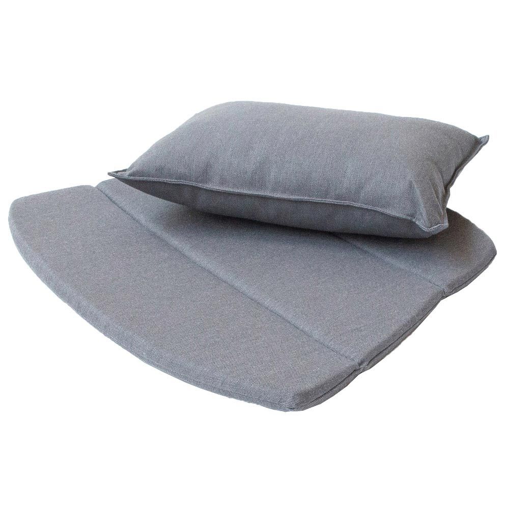 Breeze Gepolsterter Loungesessel Grau, Sunbrella Natte