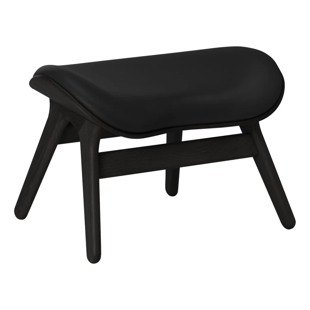 A Conversation Piece Ottoman Fußhocker Black Oak/Umage Leather Black
