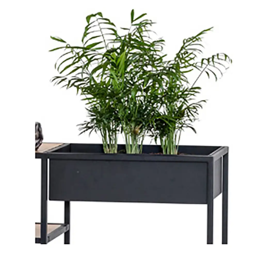 Stahlbox 49 cm hoch schwarzes Metall