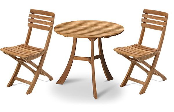 Vendia Café Gruppe Teak
