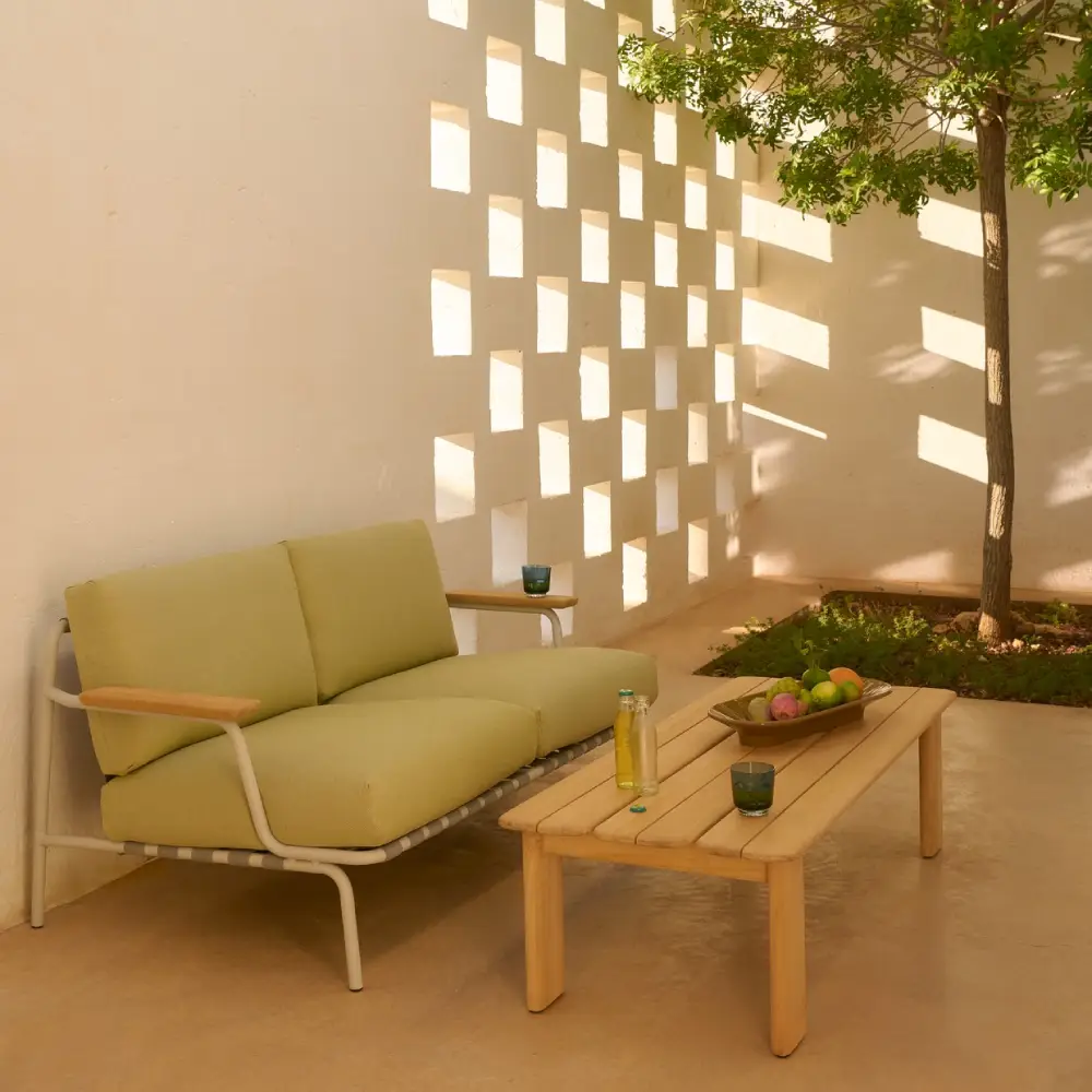 Sofatisch Teak 135x55 Assemble