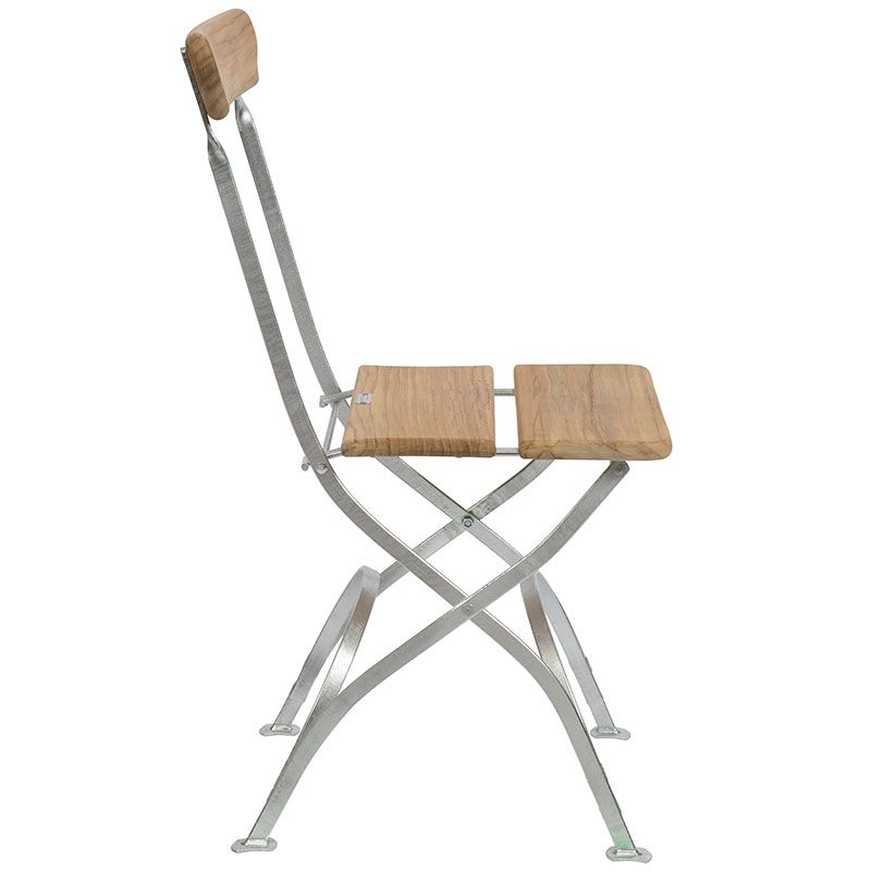 Teakholz-Brauereistuhl