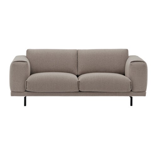  Rest Sofa 2-Sitzer - Metallgestell/Hearth6/Schwarz