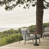 Linear Steel Couchtisch Ø42 cm Burnt Orange
