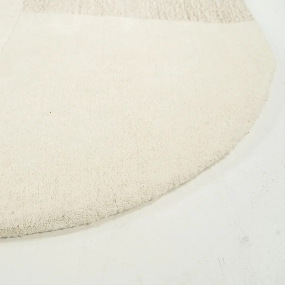 Wollteppich Contour Off-White 290x190 cm