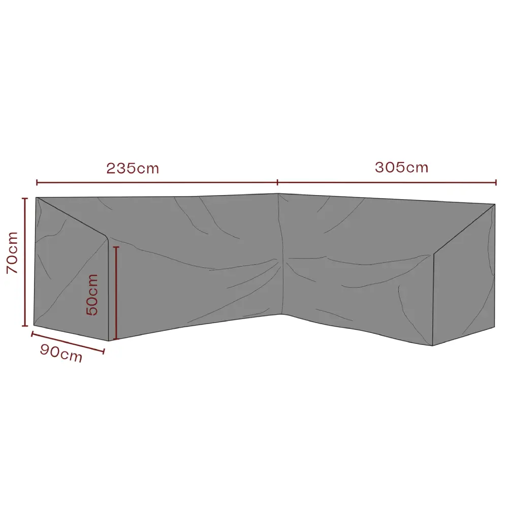 Möbelbezug Ecksofa 305/235x90 cm Premium