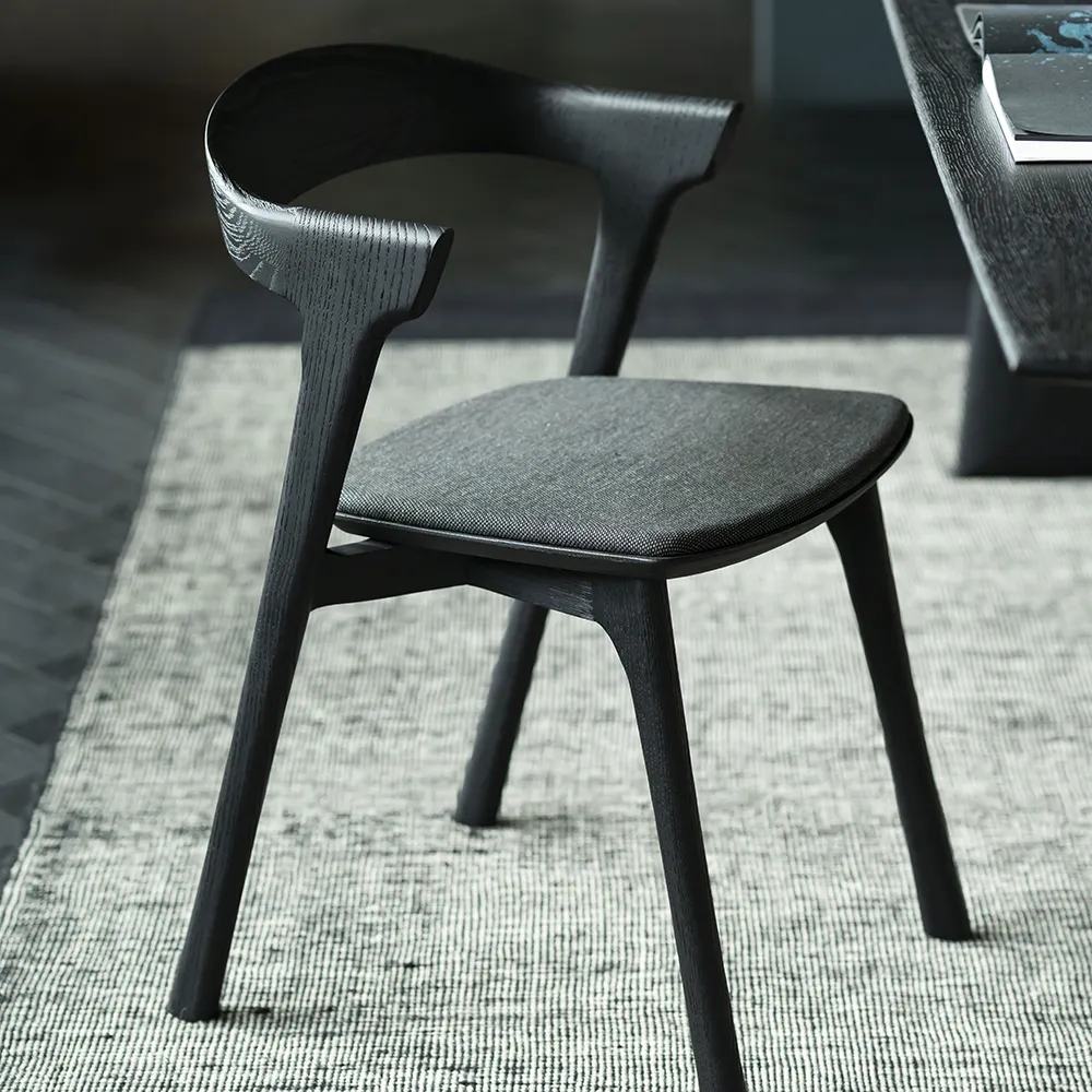 Bok Esszimmerstuhl Eiche schwarz/soft black fabric