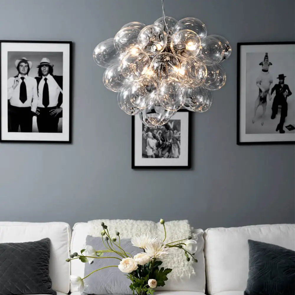 Gross Deckenleuchte Ø50cm Klarglas