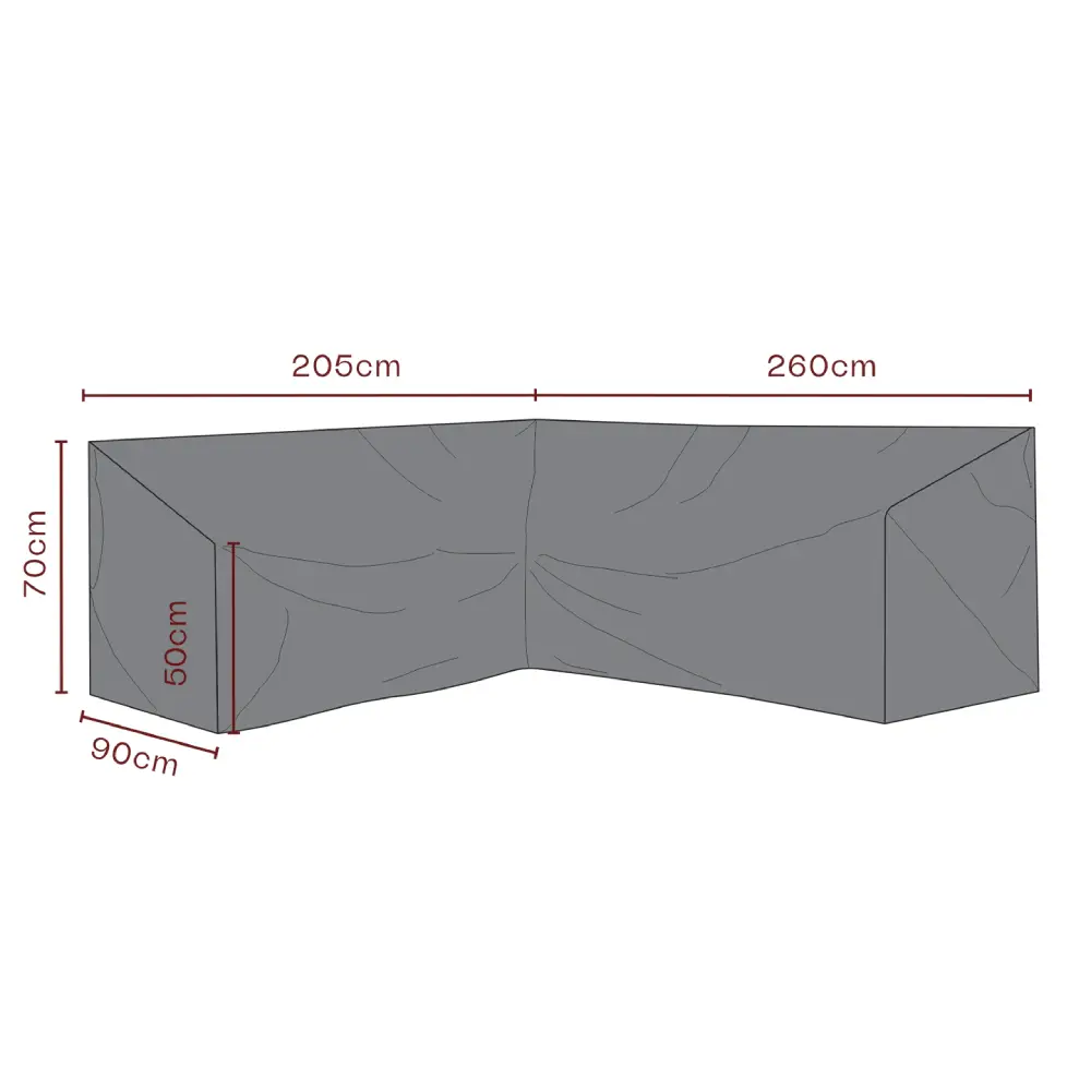 Möbelbezug Ecksofa 260/205x70 cm Premium