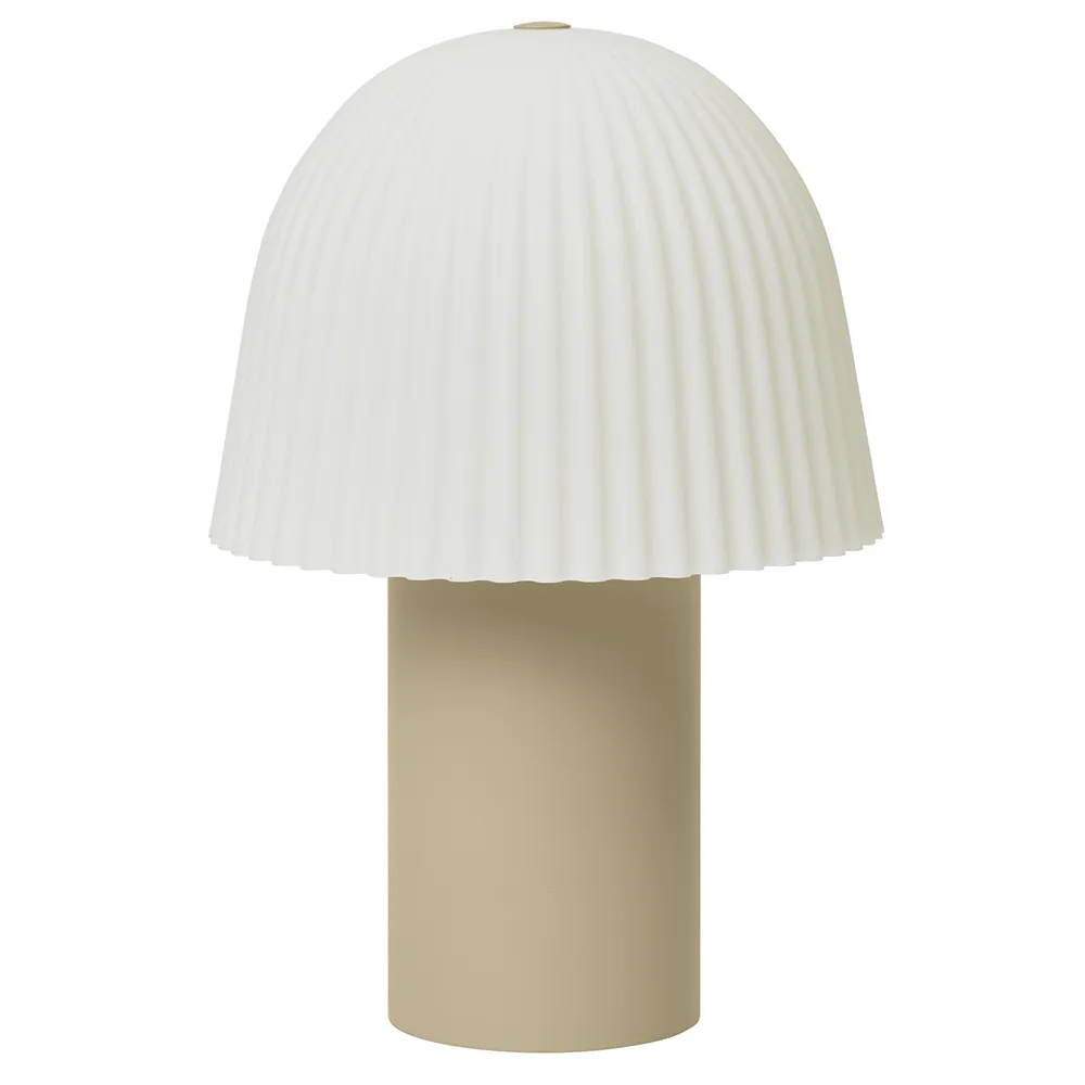 Frill Portable Lampe Cashmere/White