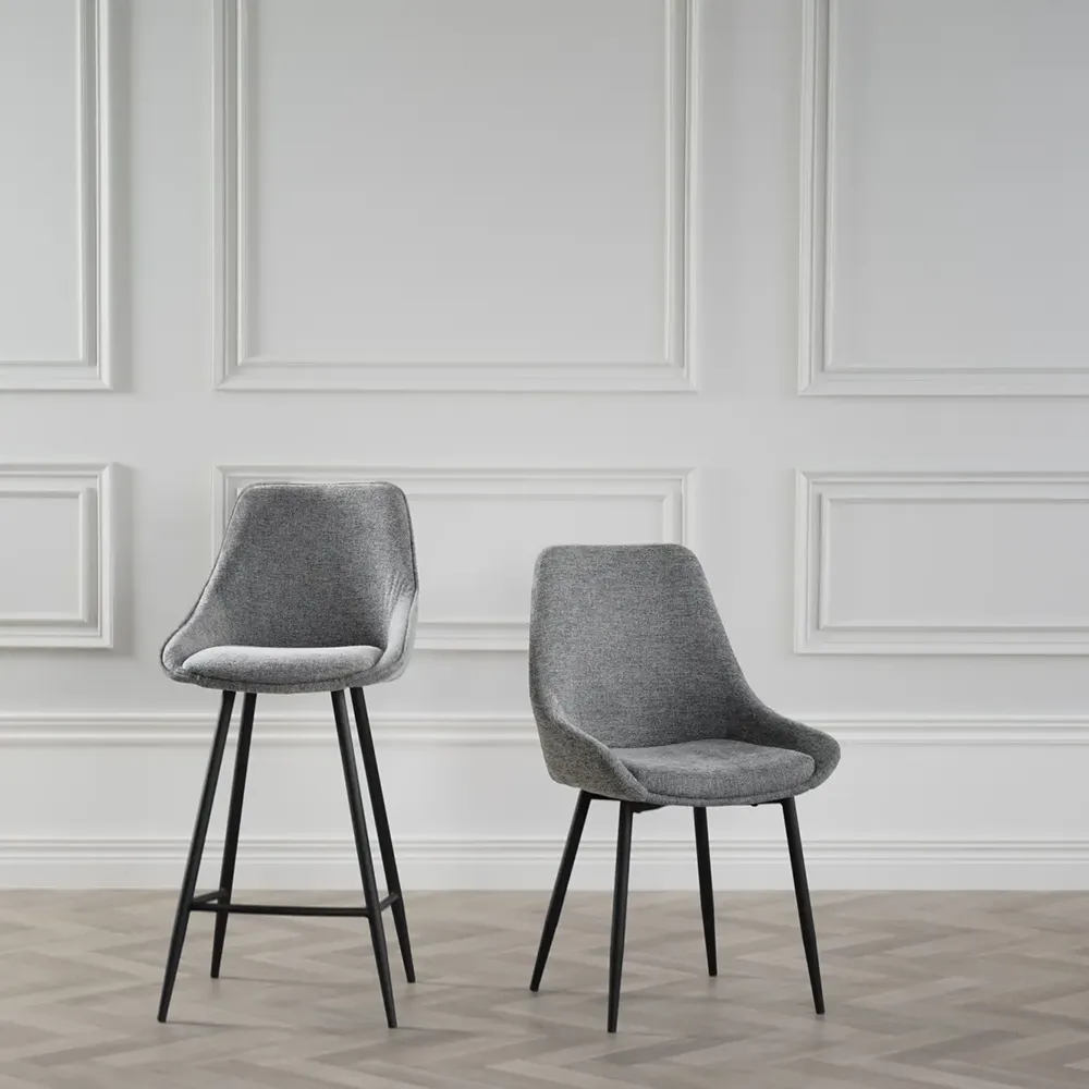 Sierra Esszimmerstuhl grau stoff