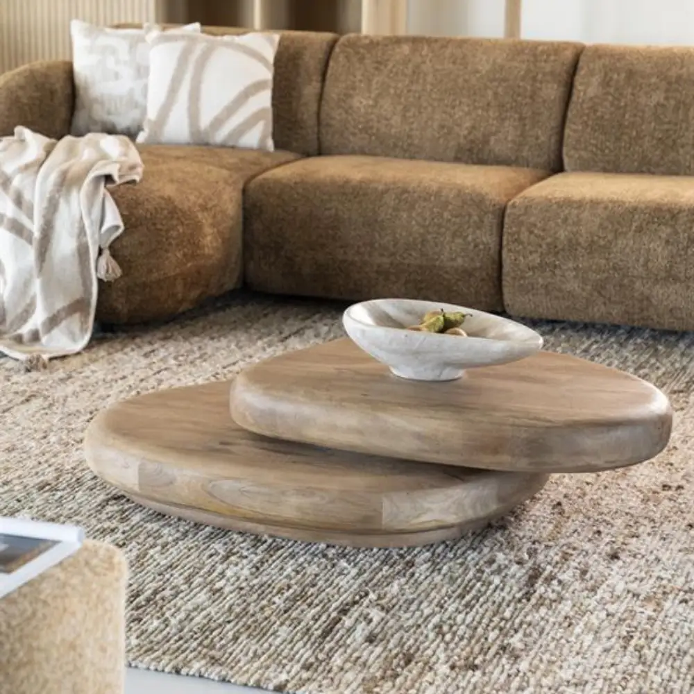 Kabo Couchtisch- light brown 100x80x27 cm