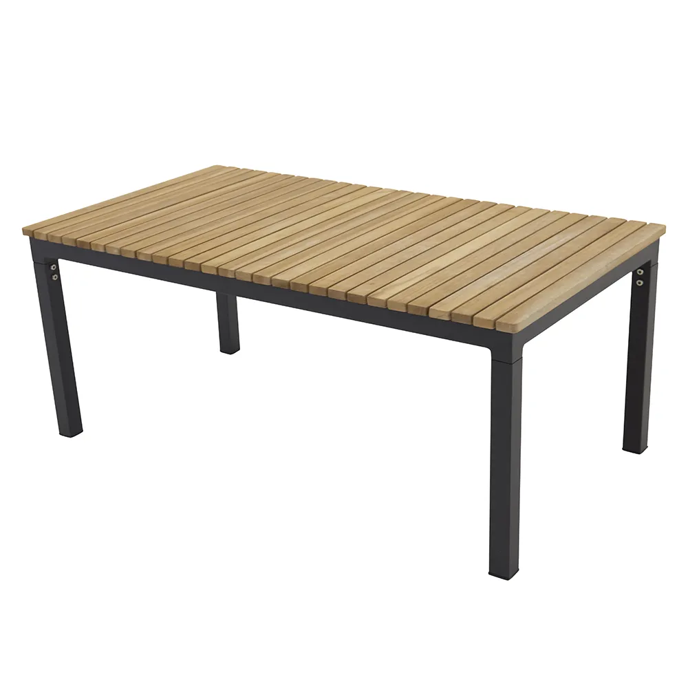 Brasilia Couchtisch Schwarz/Teak