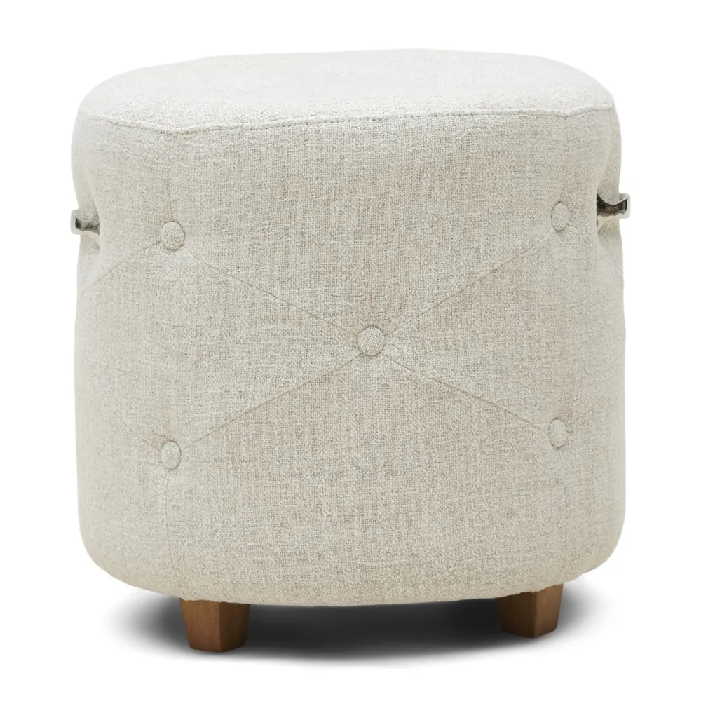 Fußhocker Bowery Antique White