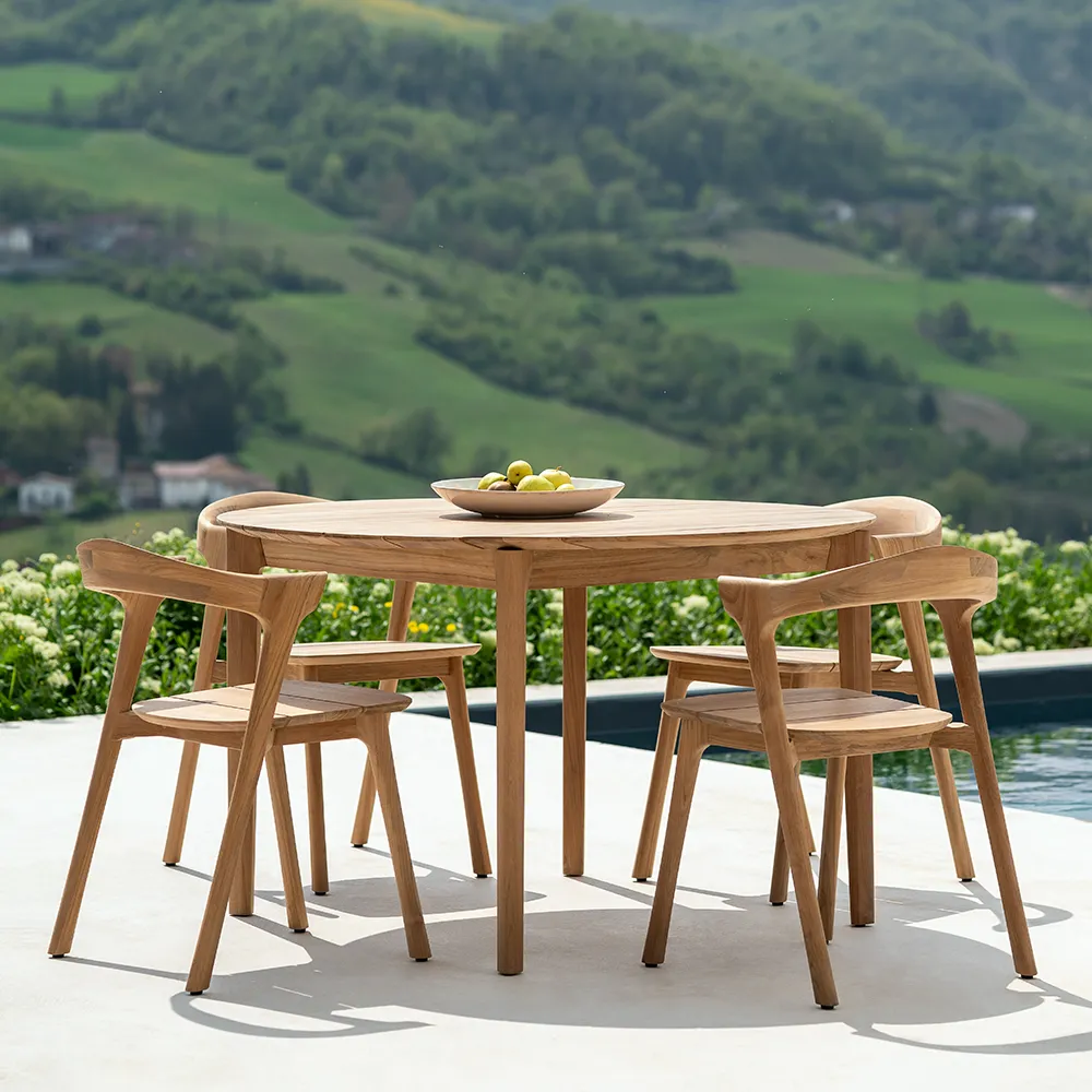 Buche Esstisch Ø125 cm Teak