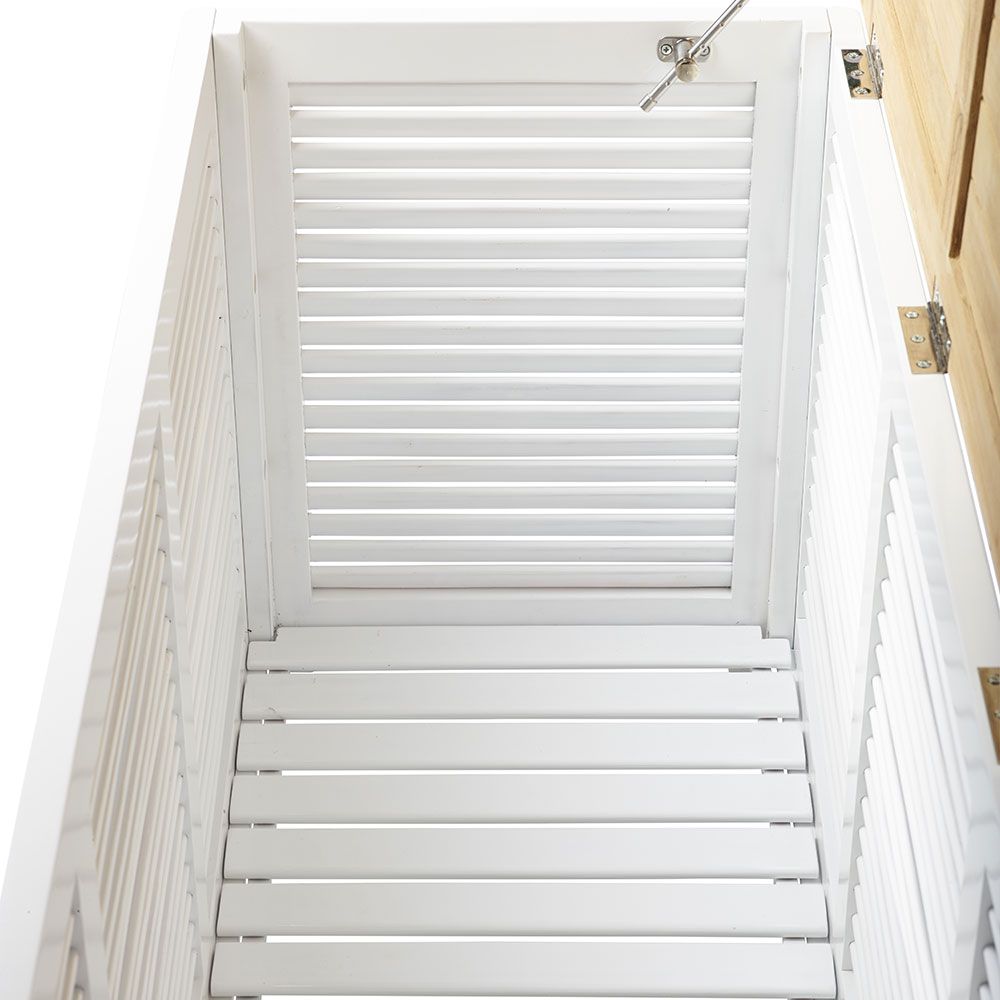 Classic Aufbewahrungsbox teak/weiß