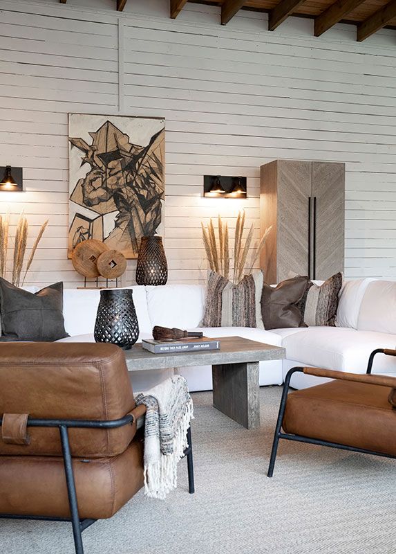 Sinclair Sessel Braun Leder