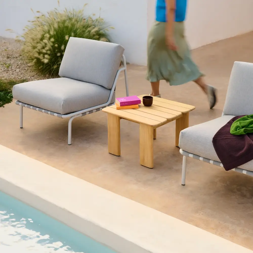 Sofatisch Teak 55x55 Assemble