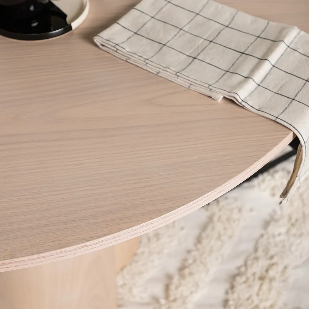 Olivia Esstisch 110 cm Weiß verputzt