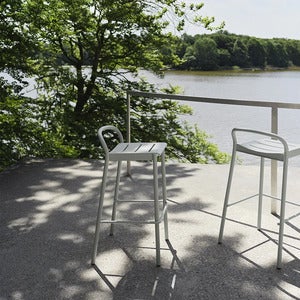 Linear Steel Barhocker Dark Green