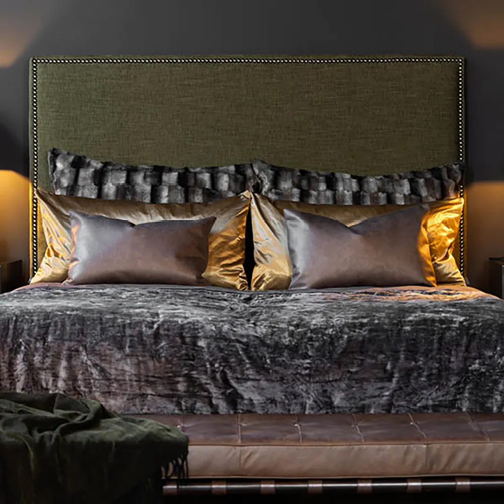  BELMONT Kissenbezug Grey/Simply Greige mit gewebter Rückseite 60x60 cm