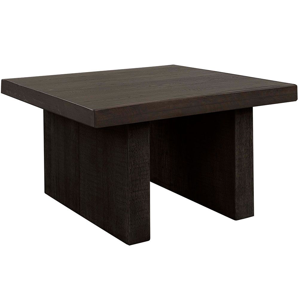 Plinth Couchtisch 75X75 Dunkelbraun