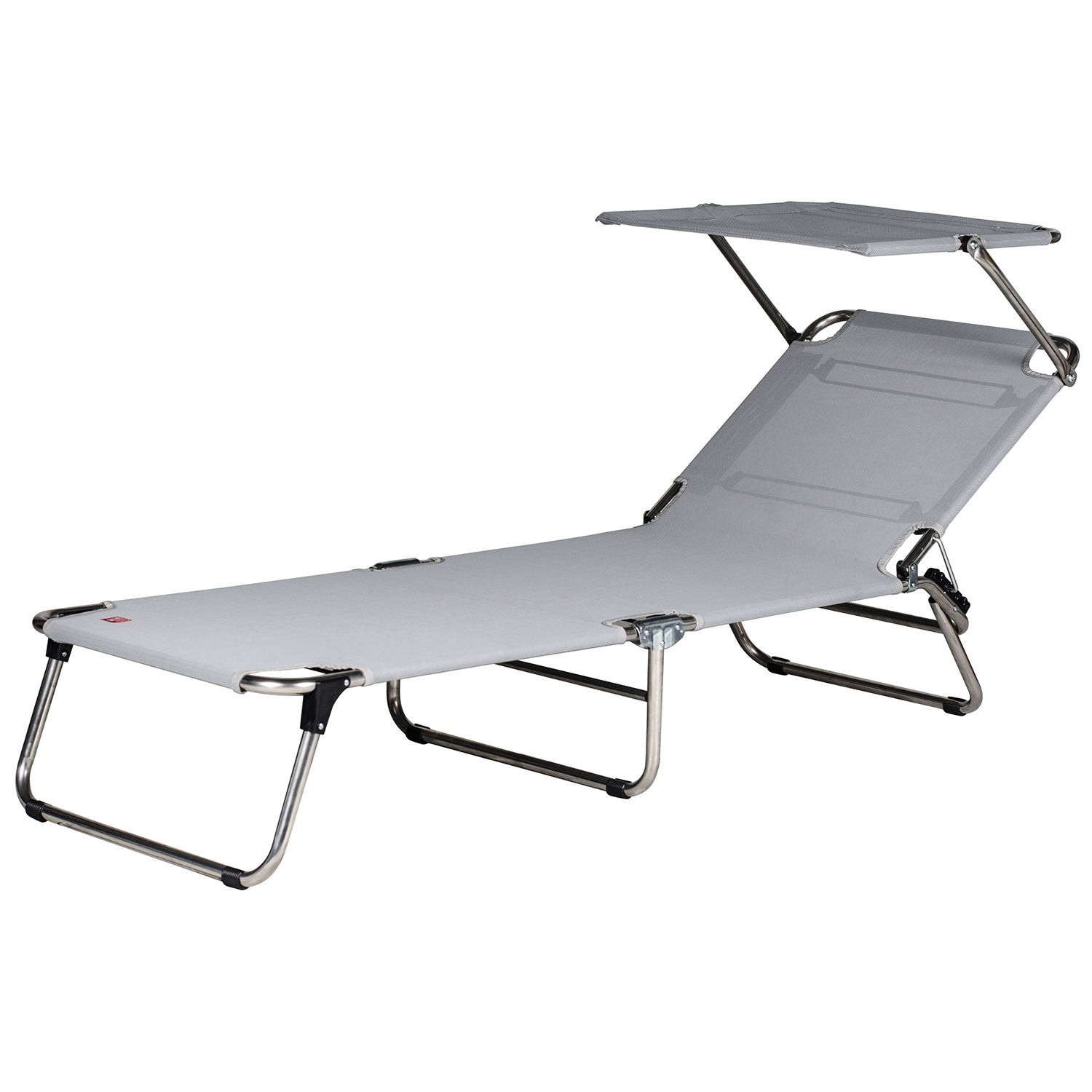 Amigo Sonnenliegeaufsatz grau Aluminium/Textilene