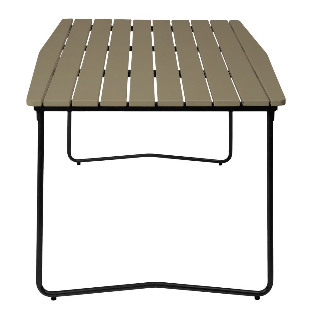 Tisch B31 170 Eiche grün lackiert / Gestell schwarz