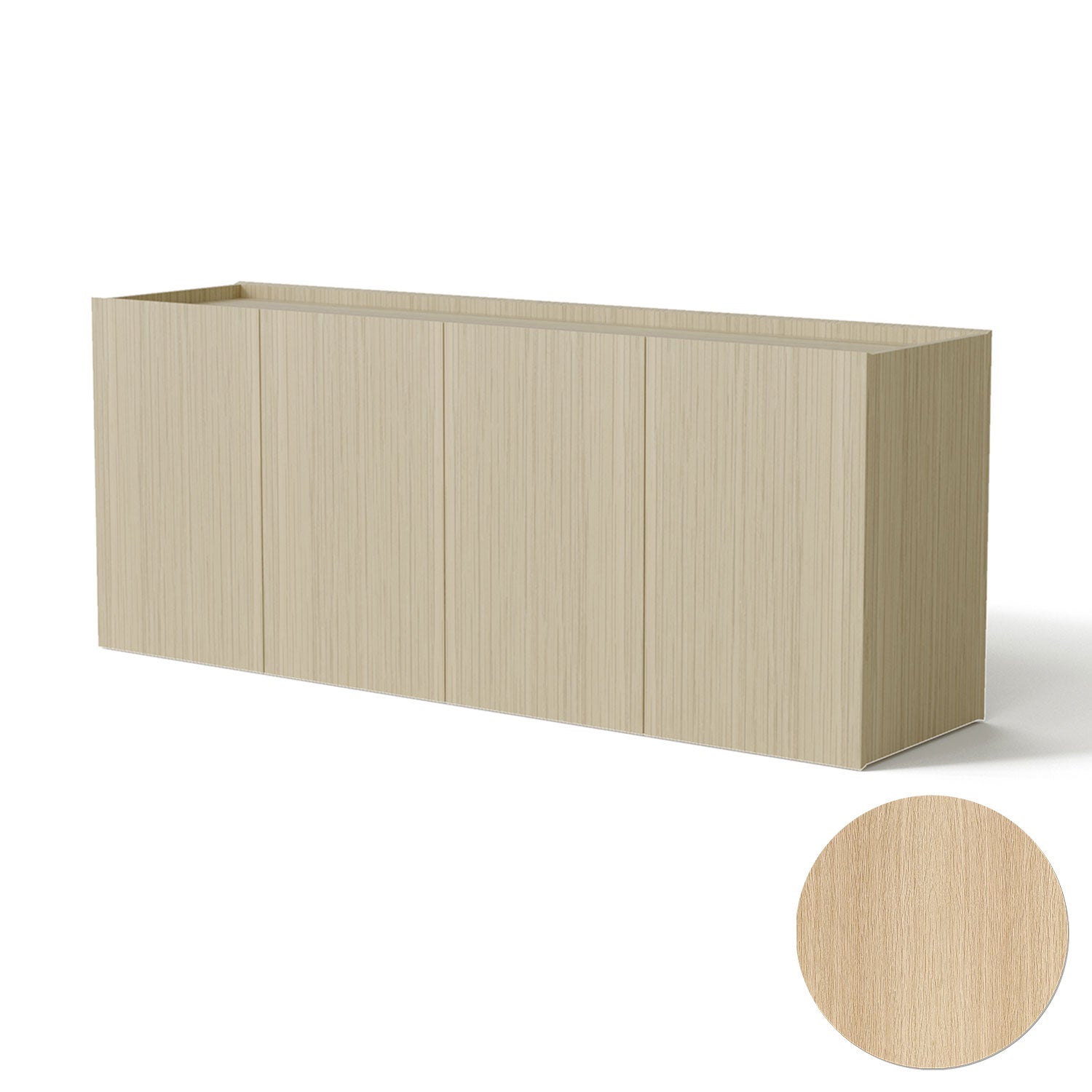 Sm404 Anrichte Eiche Lack 169X43X68Cm 