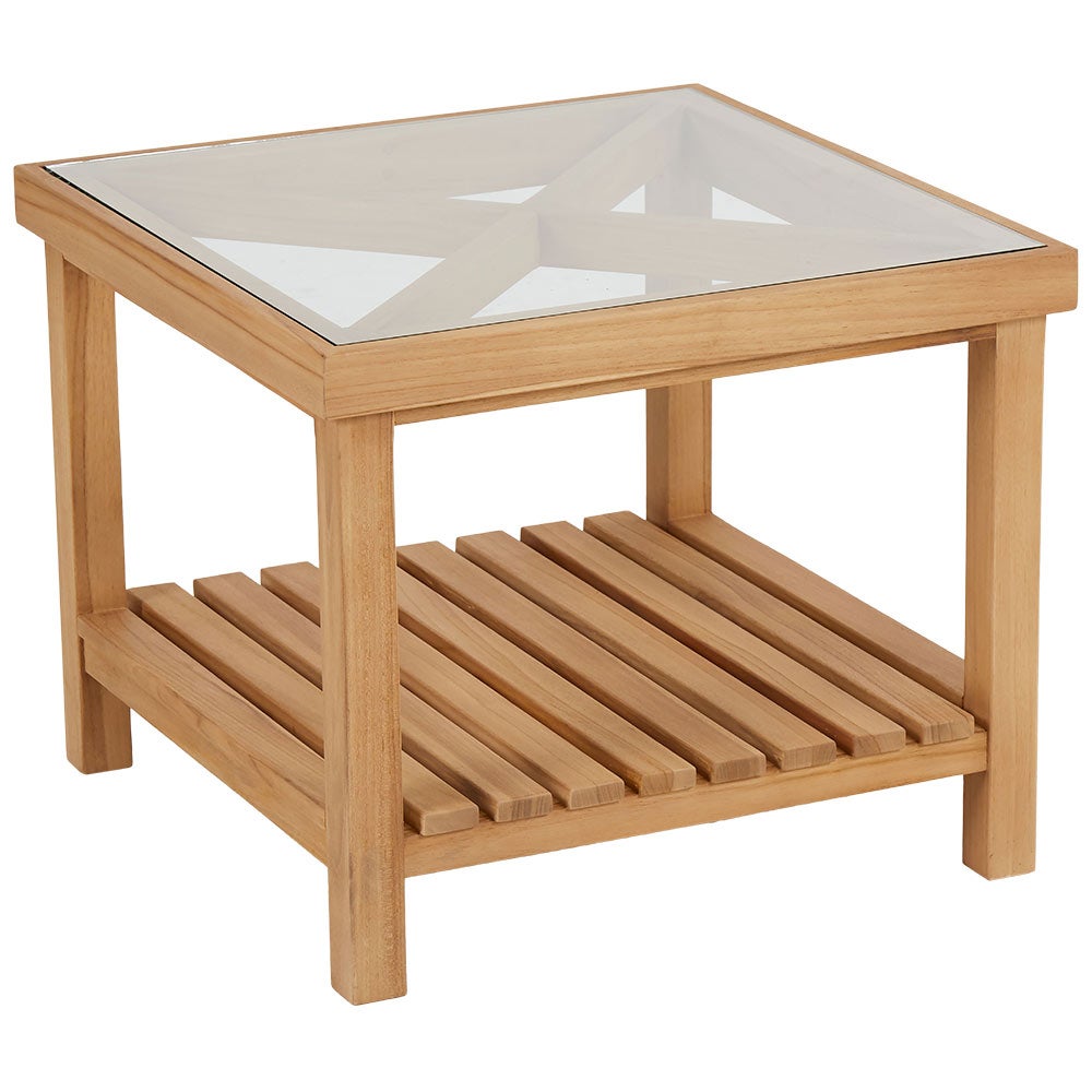 Warm Couchtisch Teakholz natur