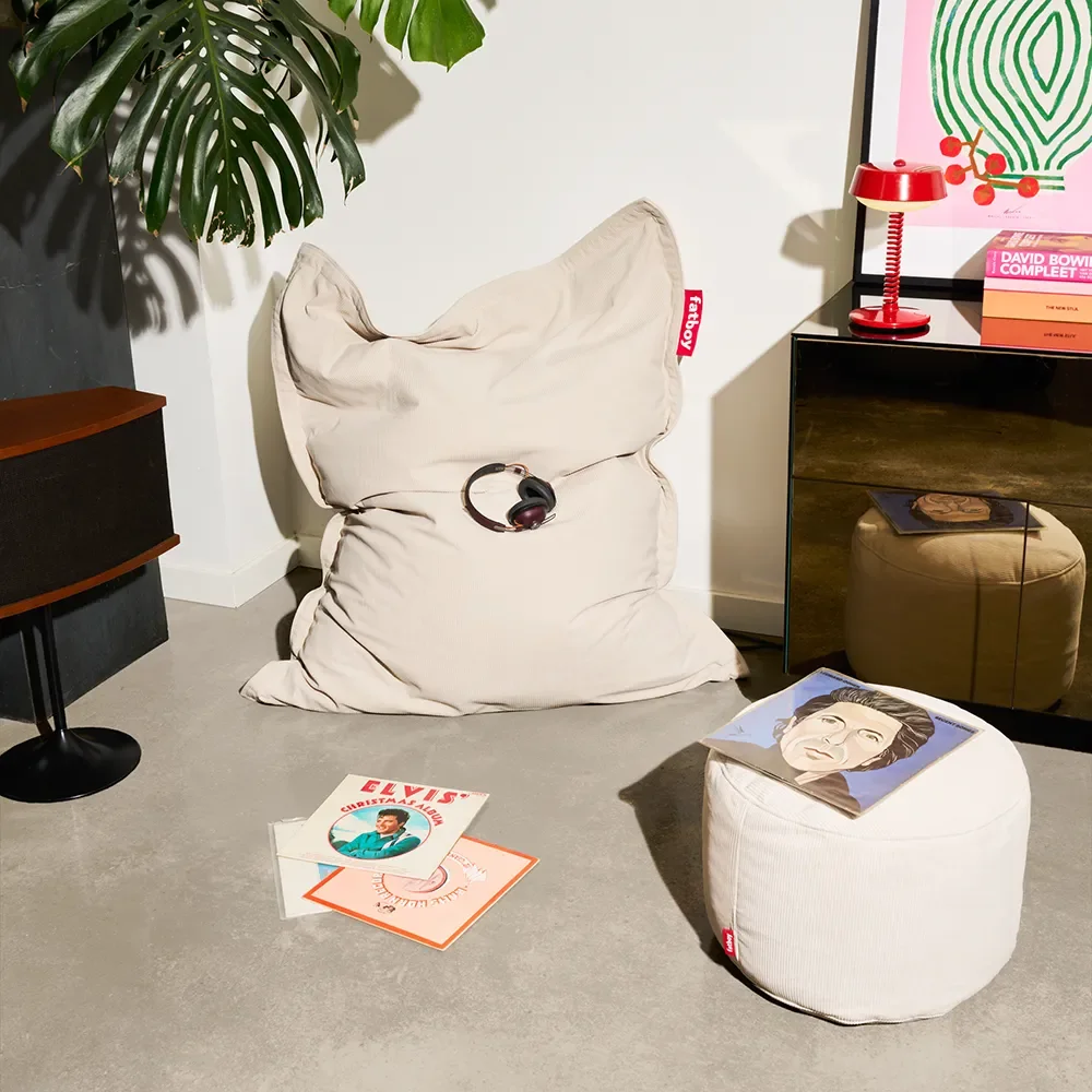 Recycled original slime Kordel Sittsäck creme