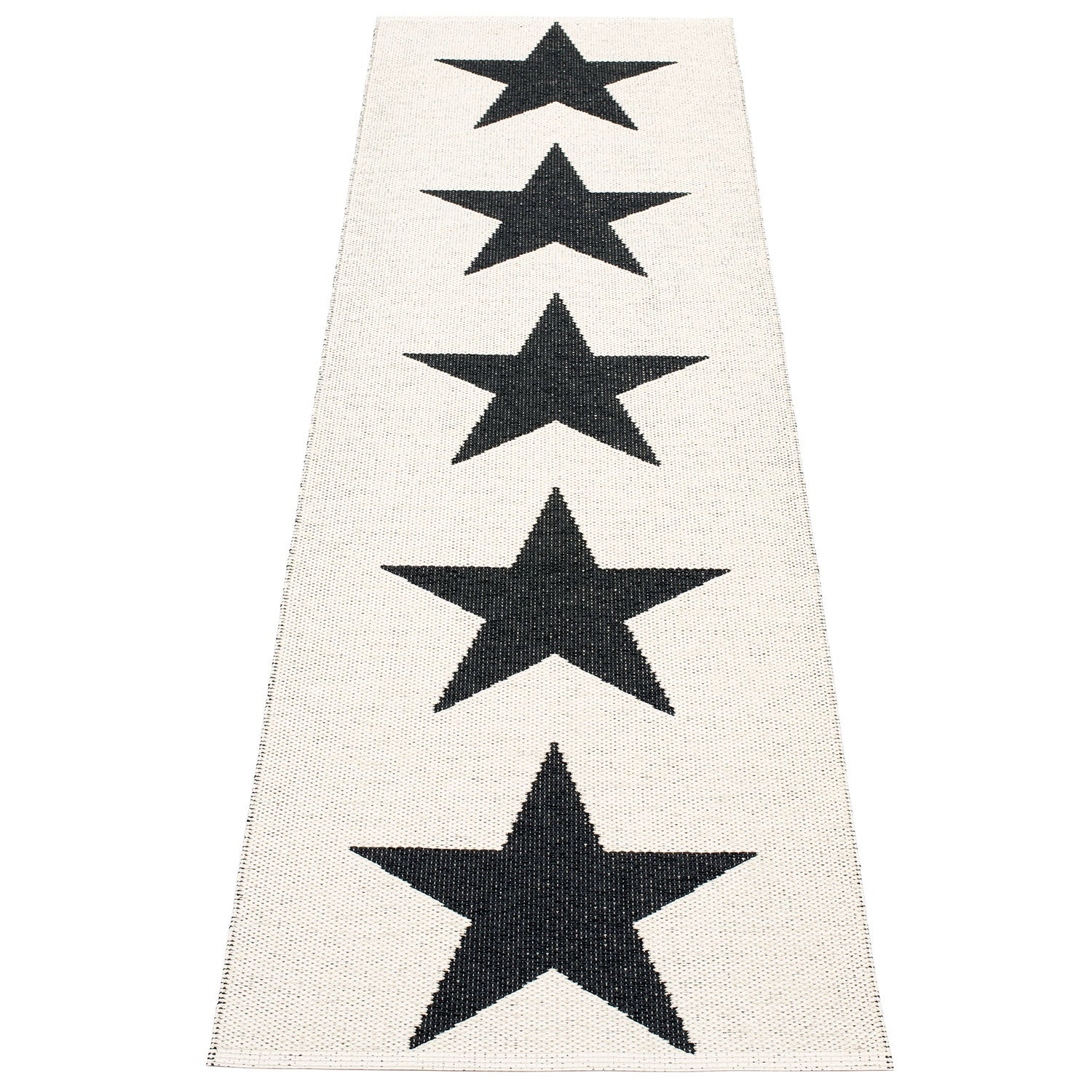 Viggo Teppich 70x250 cm one black / vanilla