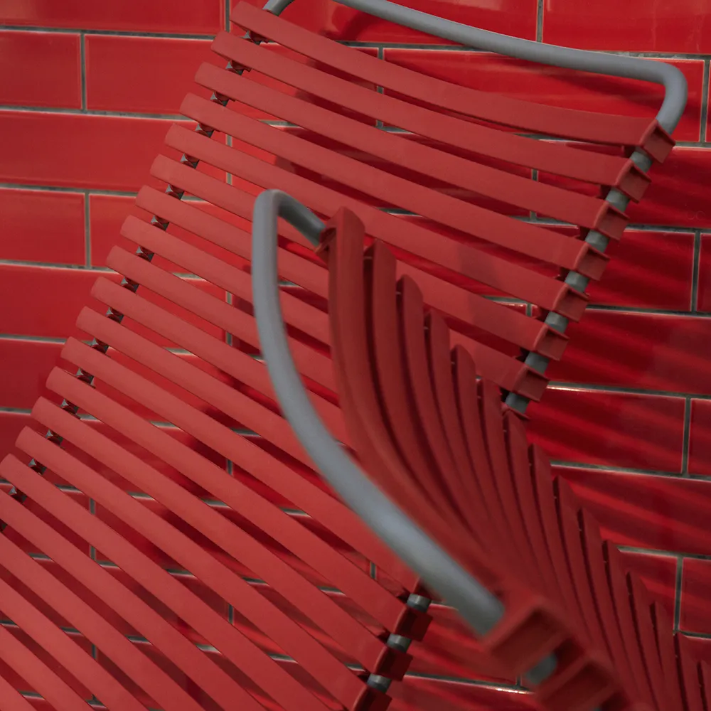 Click Schaukelstuhl Paprika/Bambus grau