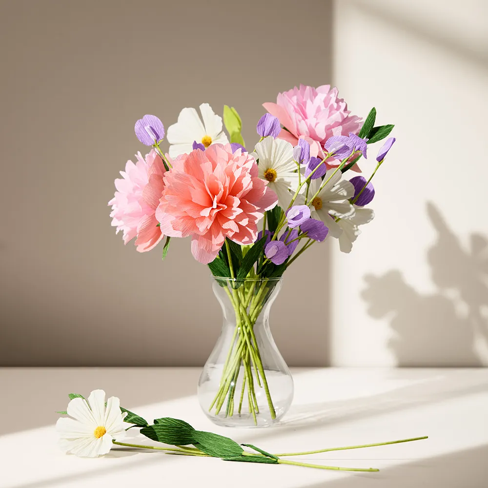 DIY Crepe Paper Flower Set