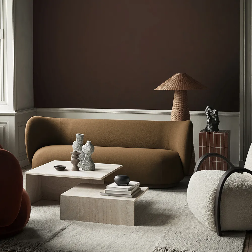 Rico 3-sitzer sofa Grain - Caramel