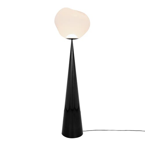 Melt Cone Fat Stehlampe Opal/Black LED