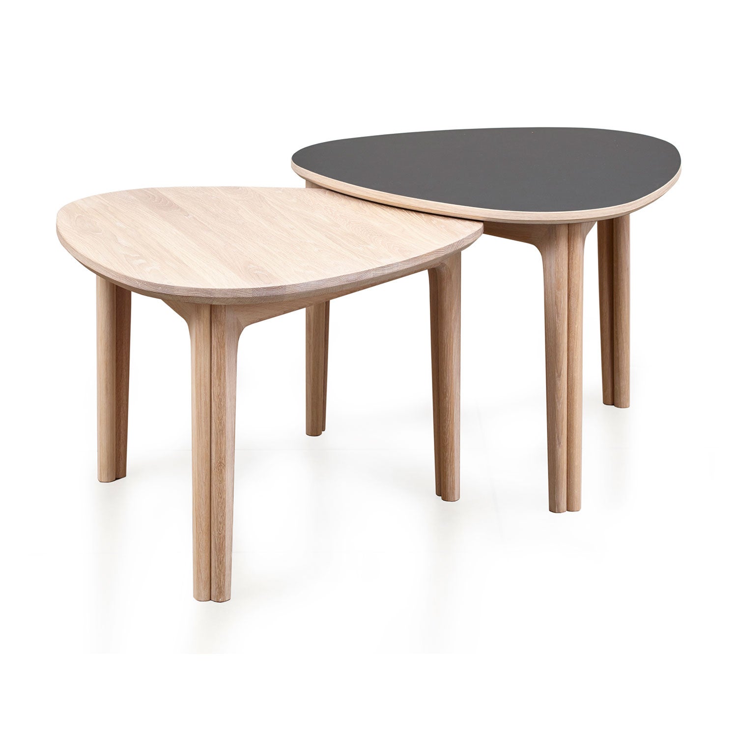 Sm207 Couchtisch Eiche Lack 65X63X47Cm 