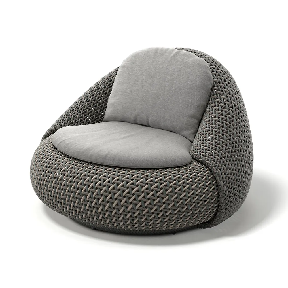 ATOLO Loungesessel C3A verdraut onyx 0228 pine silver 0229 Dedon ...
