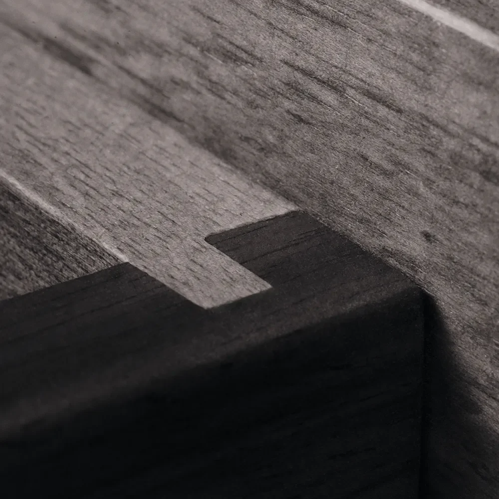 Tisch Feve aus Walnuss