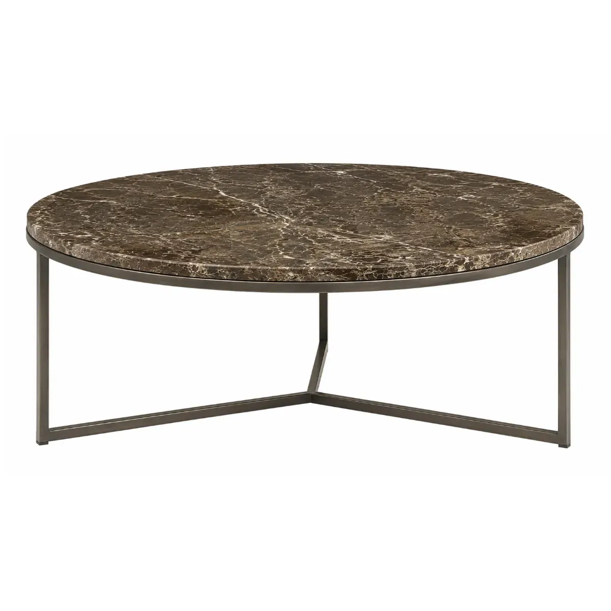 Beistelltisch aus Marmor Cedes Marble Ø 100 cm Ash brown