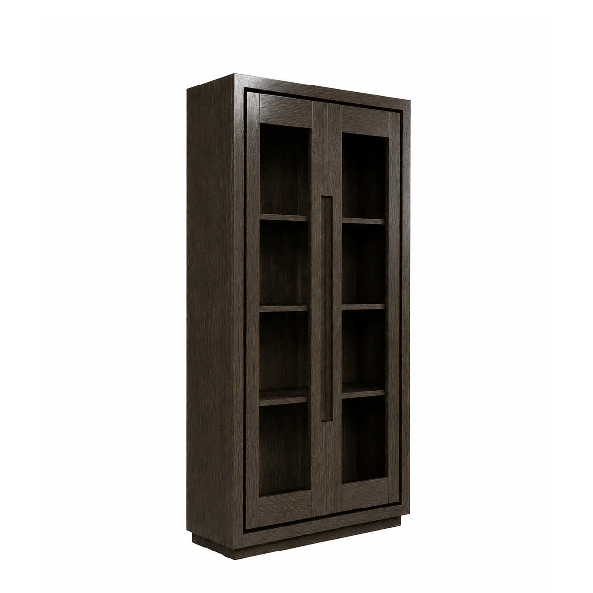 Vitrine Hunter aus Eichenholz US brown