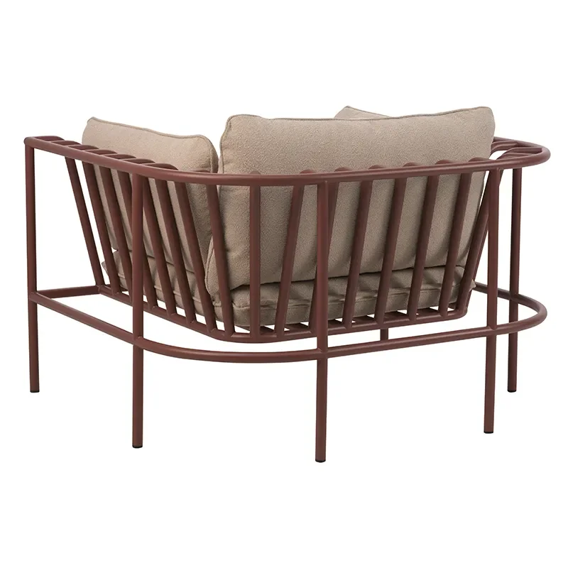 Collier sessel  Zin red / Teddy beige