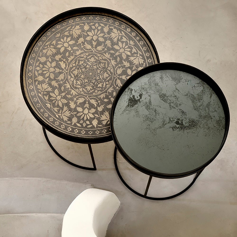 Aged Tablett Ø48 cm Clear