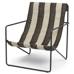 Desert Lounge Sessel Black/Off-white/Chocolate